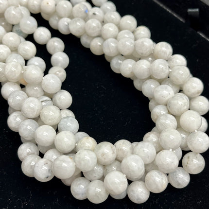 White Moonstone 10mm Round Beads - Full Strand - Approx. 16” Long