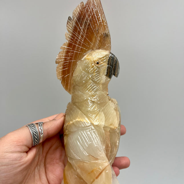 Yellow Calcite Bird - Animal Carvings - Home Décor