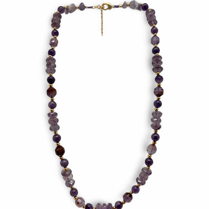 Amethyst with Super Seven - Chain Necklace