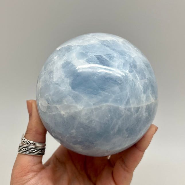 Angelite Celestite Sphere - Lifestones Gems and Minerals