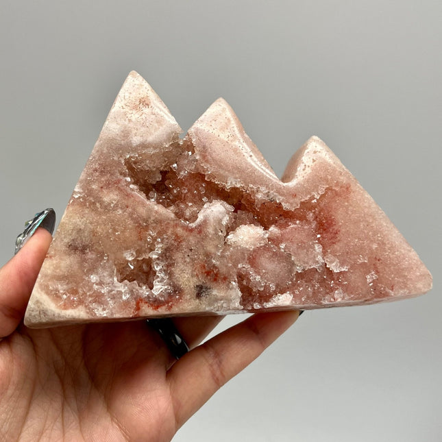 Pink Amethyst Mountain Carving - Lifestones Gems and Minerals