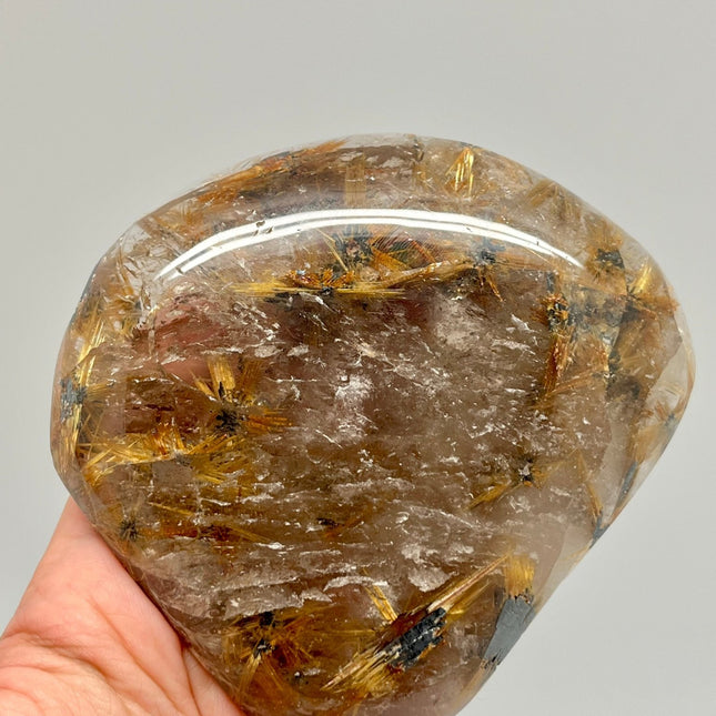 Star Gold Smokey Rutilated Quartz - Irregular Free Form - Lifestones Gems and Minerals